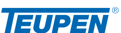 Blaues TEUPEN-Logo mit Markenzeichen